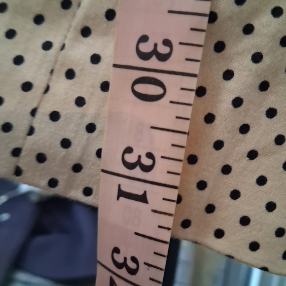 Chic Apricot and Black Polka Dot Trench Coat - Picture 9 of 10